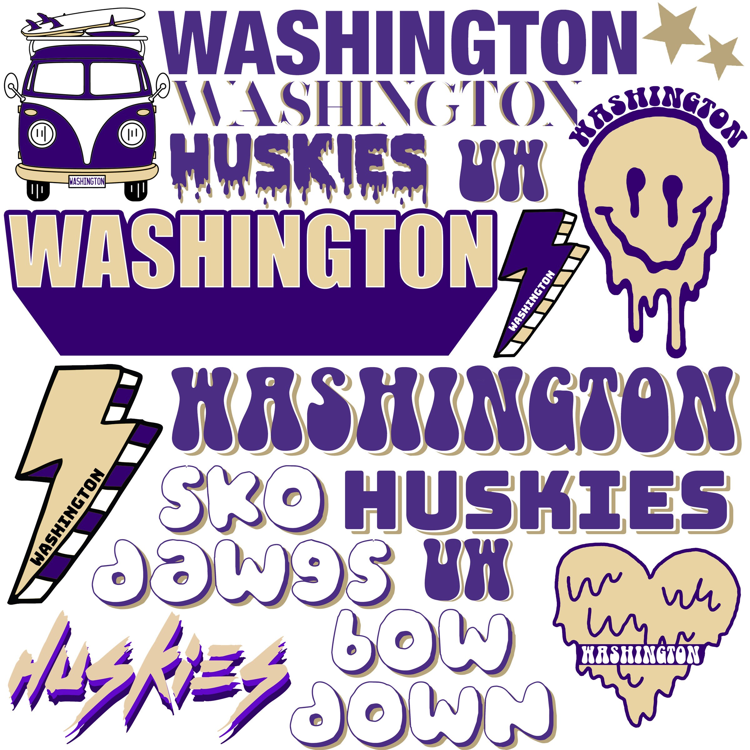 Custom College Stickers Custom Sticker Pack Size Medium Etsy