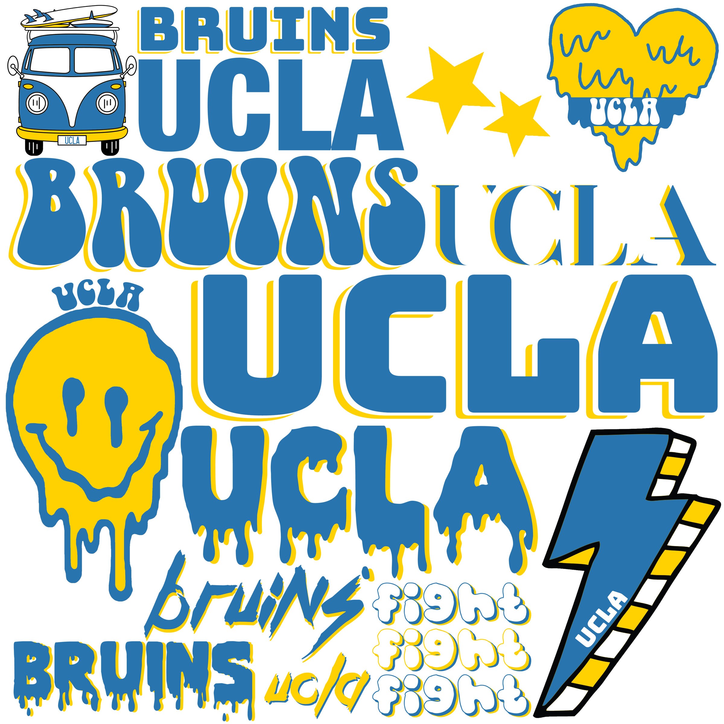 Custom College Stickers Custom Sticker Pack Size Medium Etsy