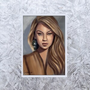 Gigi Hadid digital painting