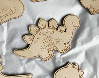 Dinosaur Magnet - Personalized Birthday Party Favor Place Card - Christening Decoration - Birthday - Party - Customizable