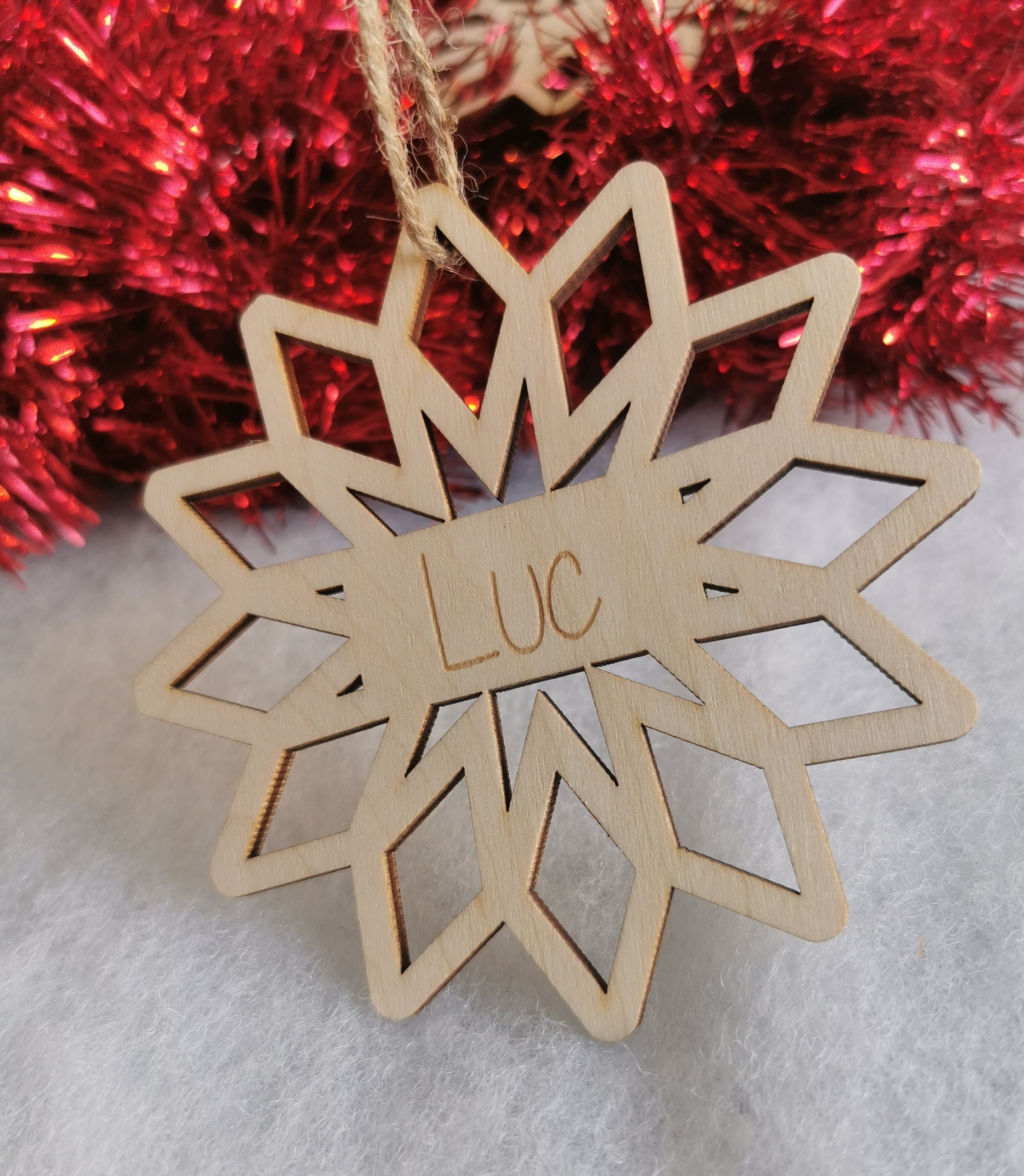 Boules de Noël Personnalisable en Bois