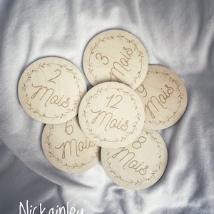 Cartes étapes en bois personnalisées Modèle 2 Nickainley