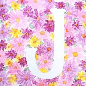 Letras florales personalizadas y personalizables: ¡un gran regalo para bebé!