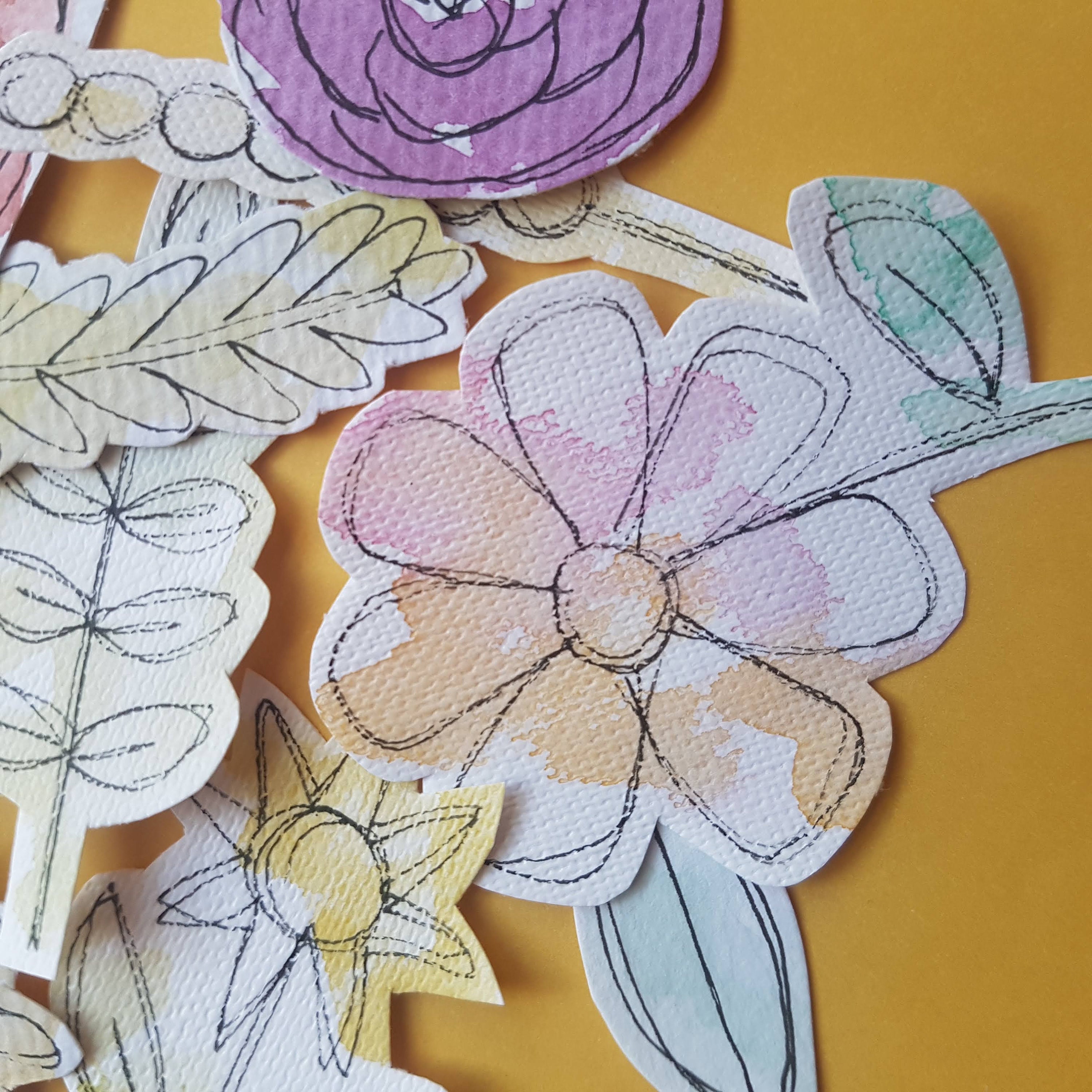 Art Bits! Collage Bits! Ephemera! Painted Papers! DIY Craft Kit ...