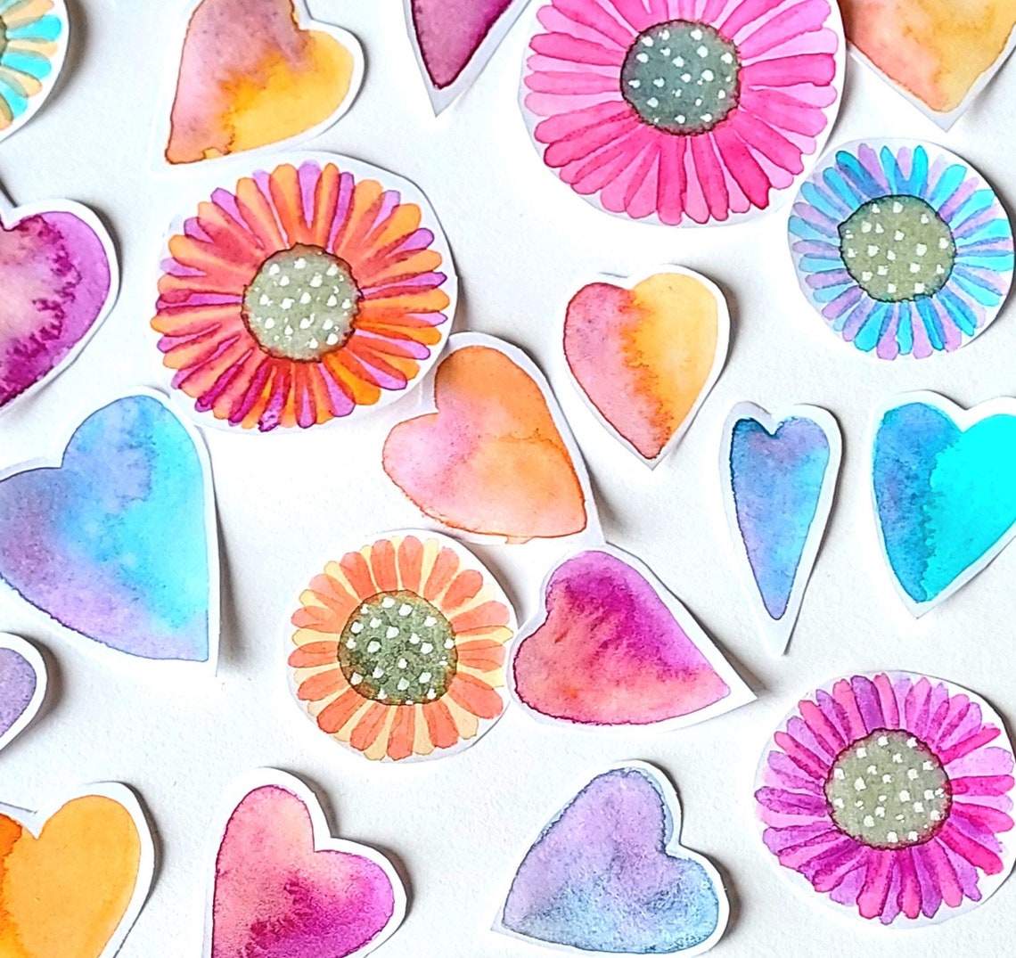 Art Bits! Collage Bits! Ephemera! Painted Papers! DIY Craft Kit ...