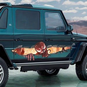 Large Side Body Car Wrap With Superhero. Large Decal For SUV and 4x4. PickUp Truck Large Sticker. Vehicle Large Graphic Vinyl Decor.