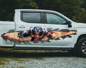 Superhero Themed Large Side Body Car Wrap. Large Decal For SUV and 4x4. PickUp Truck Large Sticker. Vehicle Large Graphic Vinyl Decor.