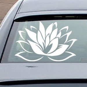Lotus Auto Aufkleber, Mandala Aufkleber, Blumen Mandala Aufkleber, Blumen Bordüren Aufkleber, verschiedene Farben nach Wahl