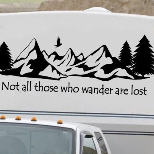 Not All Who Wander Are Lost Camper Decal RV Decal Camping - Etsy