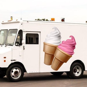 Produktbild von WOW Eiswagen Aufkleber – Eye Scream Single Cone – Für Trailer & Verkaufswagen
