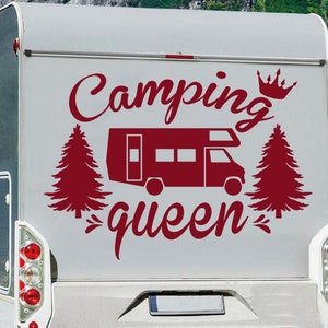 Motorhome RV Decal - Camper Vinyl Sticker - Decor Motorhome - Travel Trailer Decals - Front Door Decal - Camping Queen