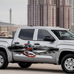 Side Body Superhero Themed Large Decal. 4x4 Sticker.  Truck Side Decal. Decal For PickUp Truck. SUV Large Side Body Decal.
