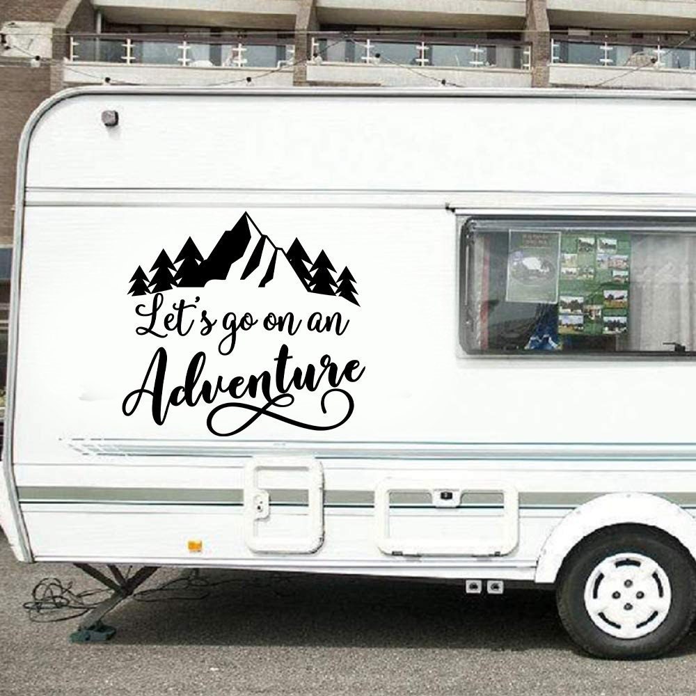 Let's Go on an Adventure RV Decal - Happy Camper Car Sticker ...