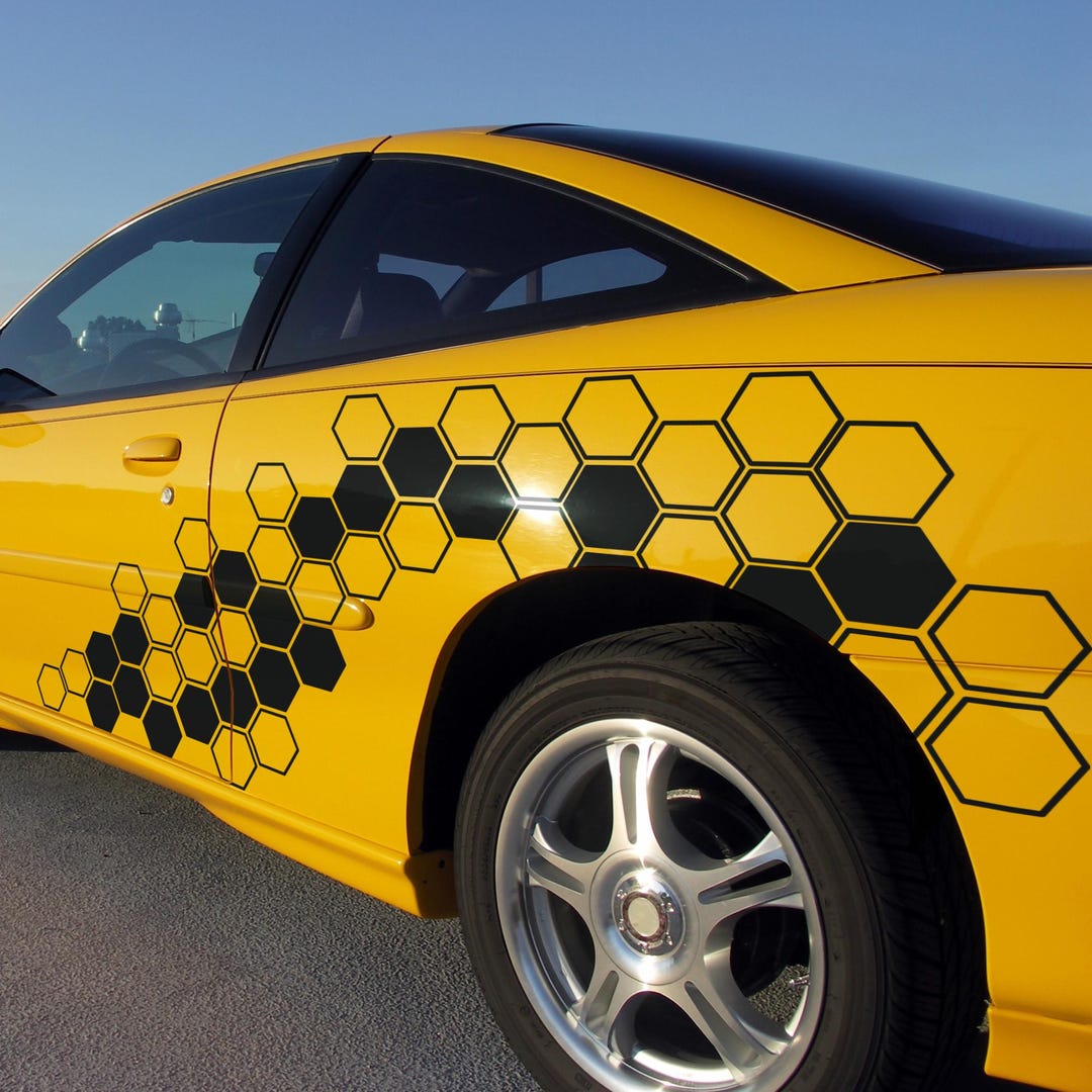 Hexagon JDM Car Decal, Suitable Any Car and Truck Bumper Livery Hexagon ...