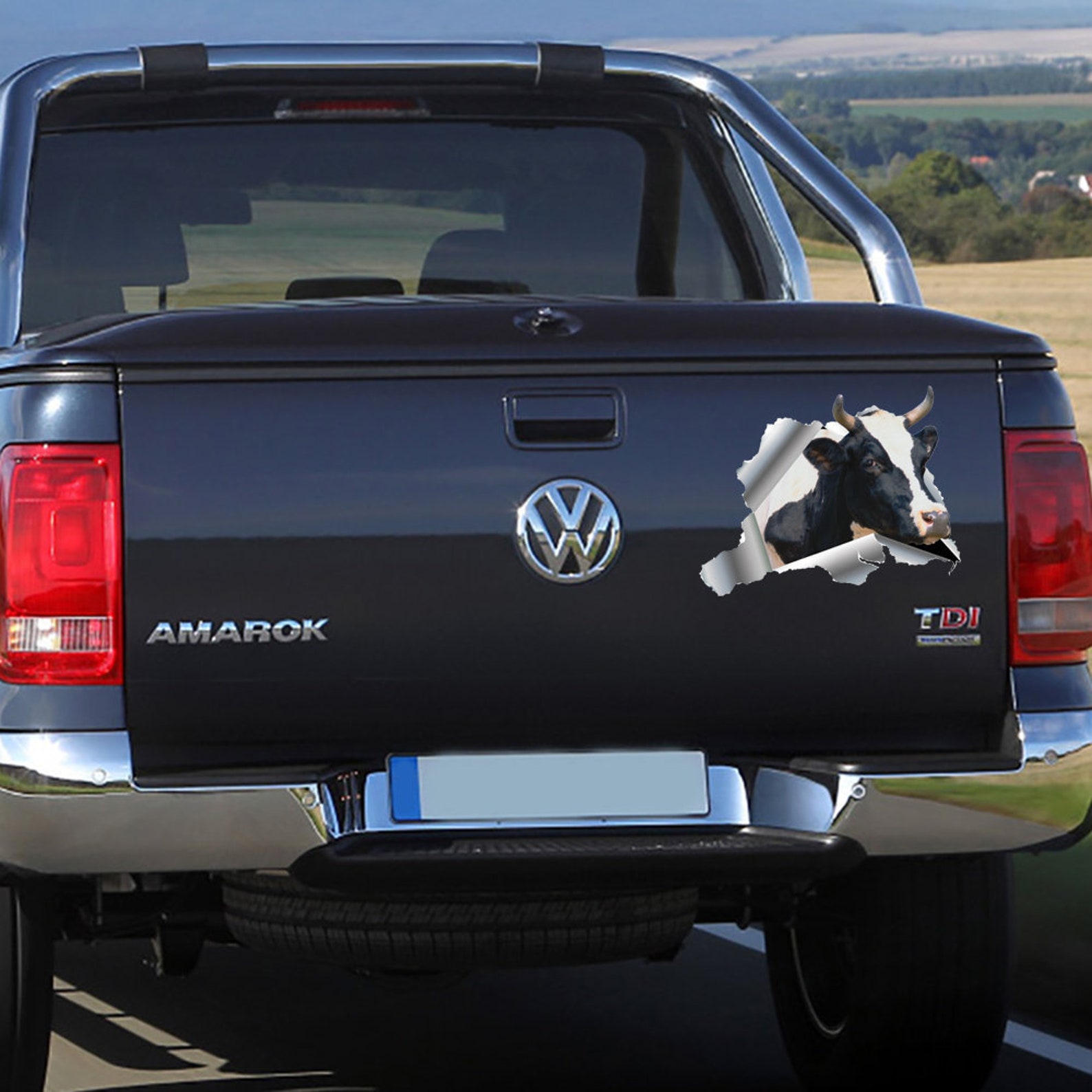 Cow Decal for Car Farm Animal Decals for Truck Cool Sticker Etsy