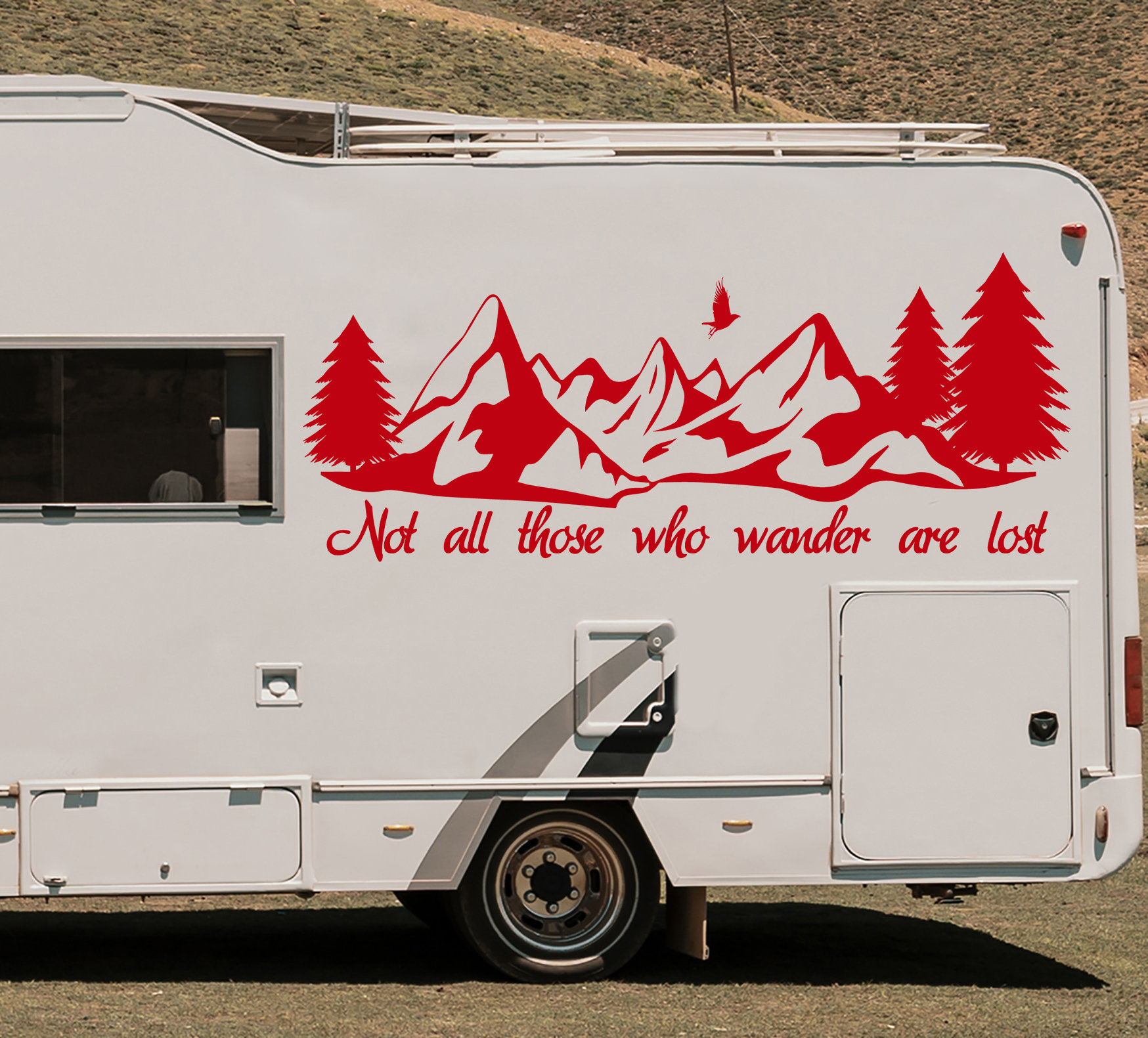 RV Decal for Motorhome - Not All Who Wander Are Lost - Camper Van ...