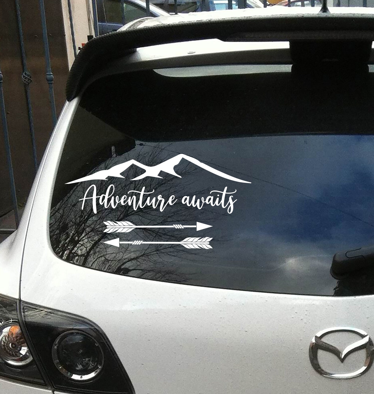 Adventure Awaits RV Decal for Truck - Camper Vinyl Sticker Motorhome ...