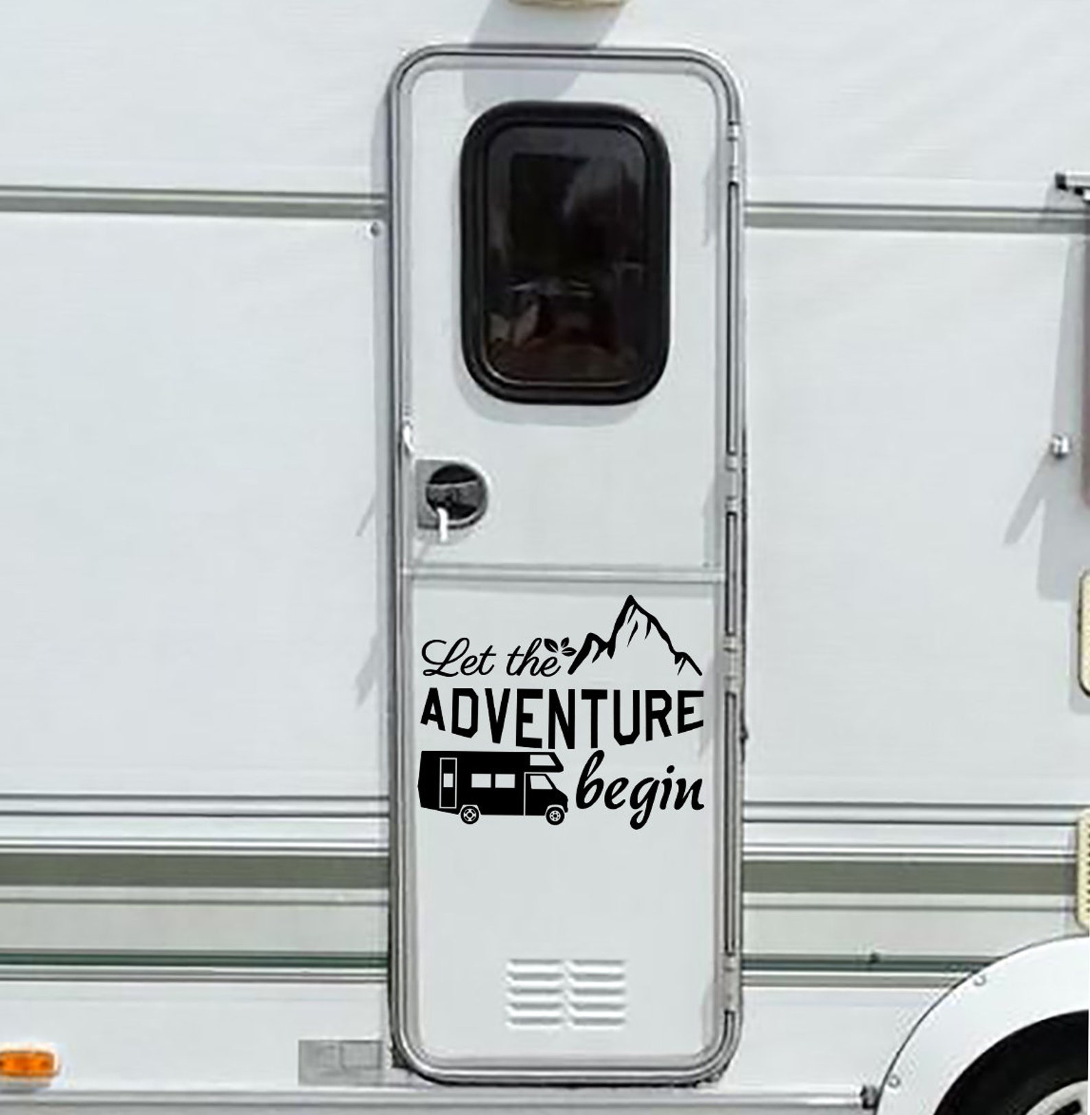 Camper Vinyl Decal RV Sticker Door Camping Truck Etsy