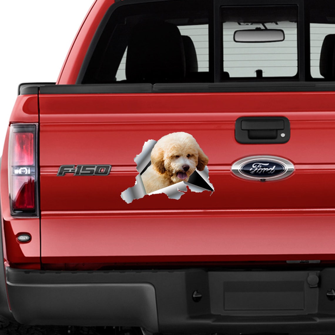 Dog Decal for Cars Cute Pet Sticker Bumper Puppy Stickers Etsy
