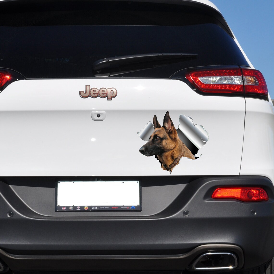 Dog Decal for Car German Shepherd Sticker 3D for Bumper Etsy