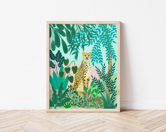 CHEETAH Art Print: NURSERY Wall Art For Kids, Baby ANIMAL Decor, Gift For New Mom, Children Room Artwork