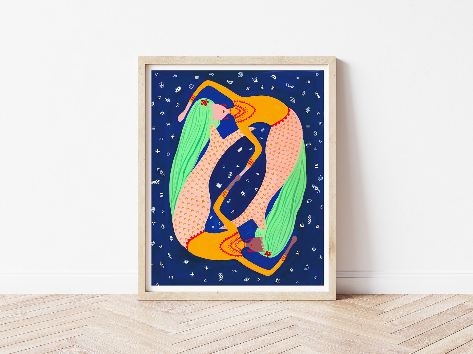 Set of 2 Prints Under the Sea Print Bedroom Wall Art Etsy