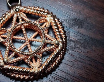 Metatron Cube Tensor Ring Generator Pendant