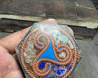 Water charging plate (orgonite & tensor ring)