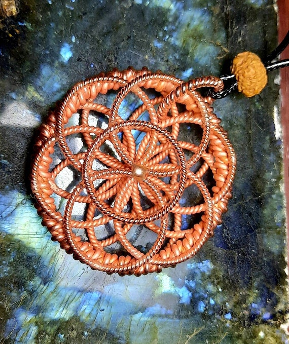 Tensor Ring Lotus of Life Pendant (sacred Cubit 144 Mhz) - Etsy