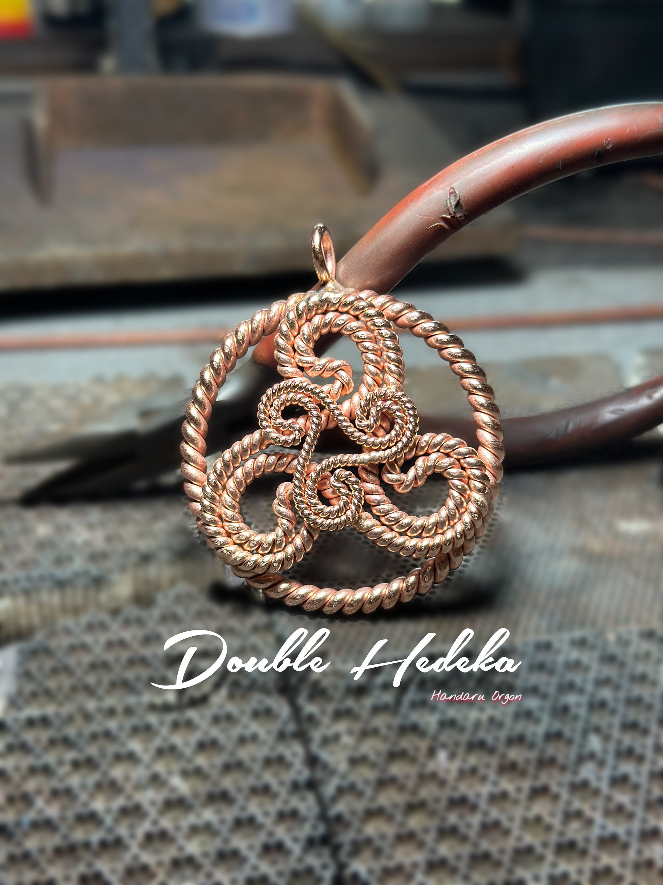 Tensor Ring Double Heddeka/triskelion Pendant (sacred & Lost Cubit