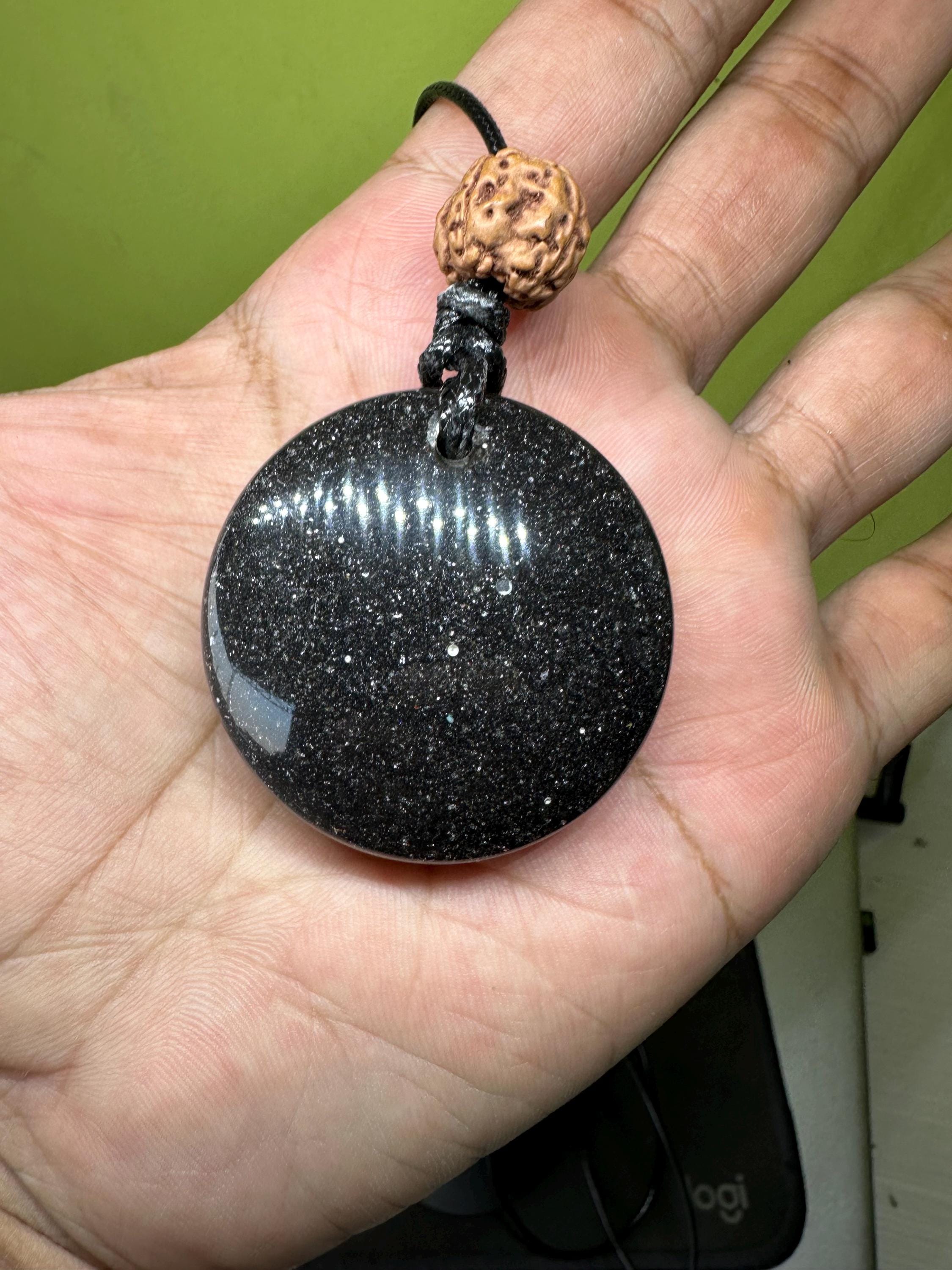 Ciondolo In Orgonite Cuore Settimo Chakra Ametista - Ciondoli In Orgone - Foto 2