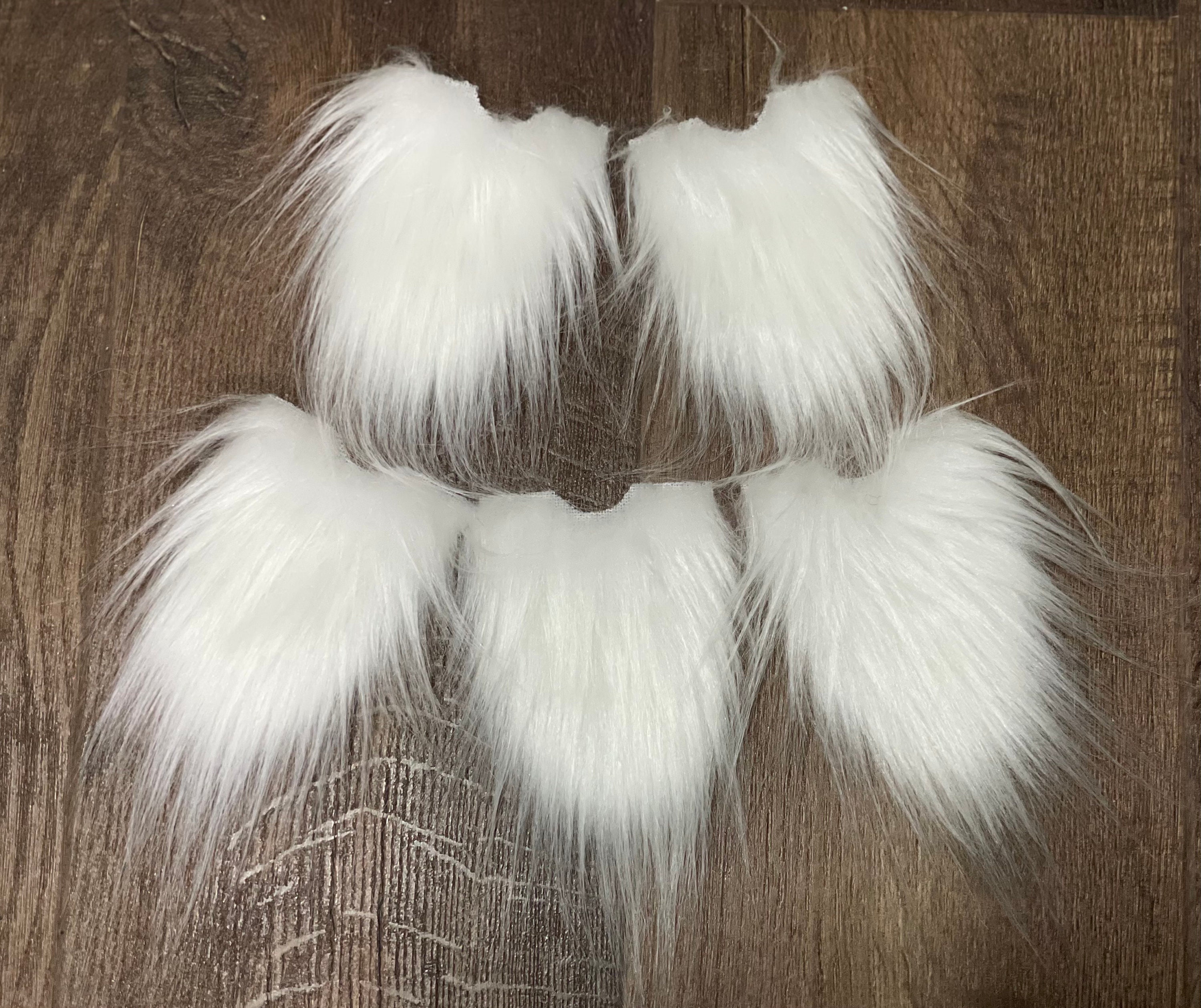 5x Pre cut gnome beard White faux fur beards White gnome beard Etsy