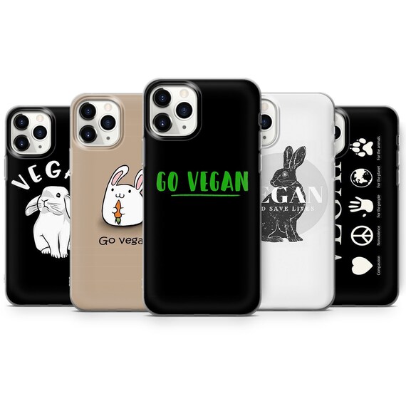 Vegan phone case go vegan vegetarie soft gel cover for all Etsy