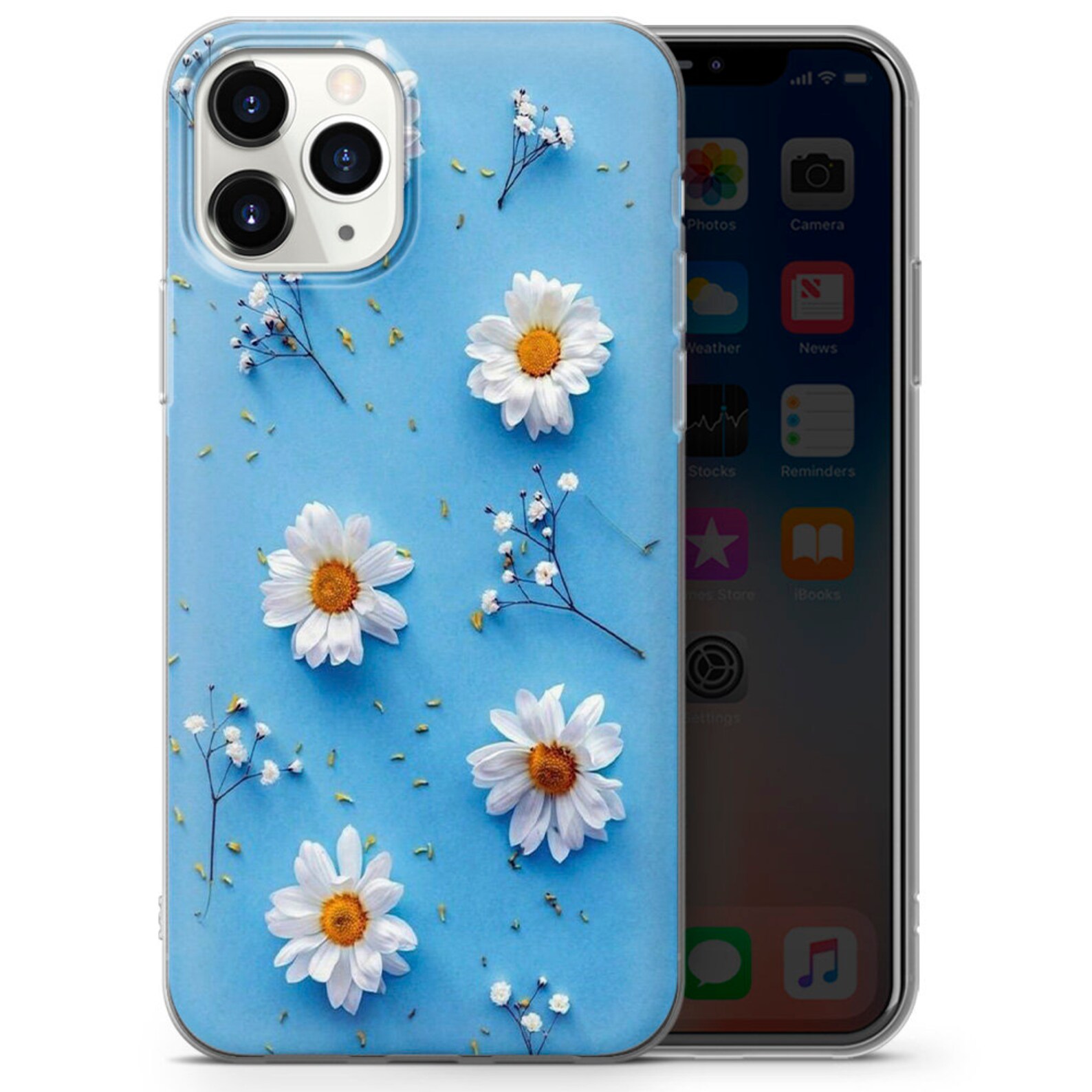 Flower Phone Case Floral Cover for iPhone 6 7 8 XS XR 11 Etsy