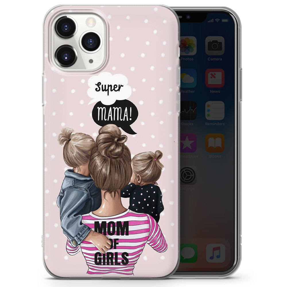 Super Mom Phone Case Mum Mother Mama of Girls Boys Soft Gel Etsy UK