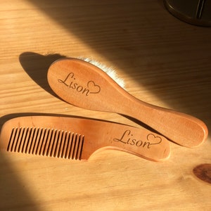 Kit brosse et peigne personnalisé image 1