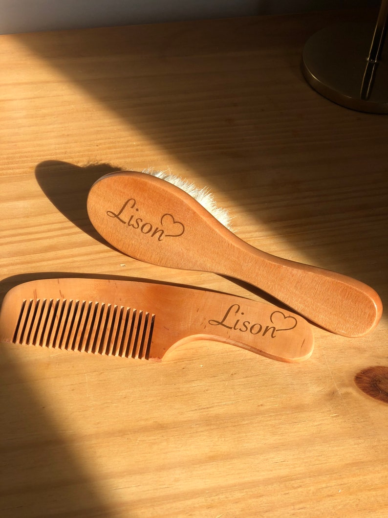 Kit brosse et peigne personnalisé image 1