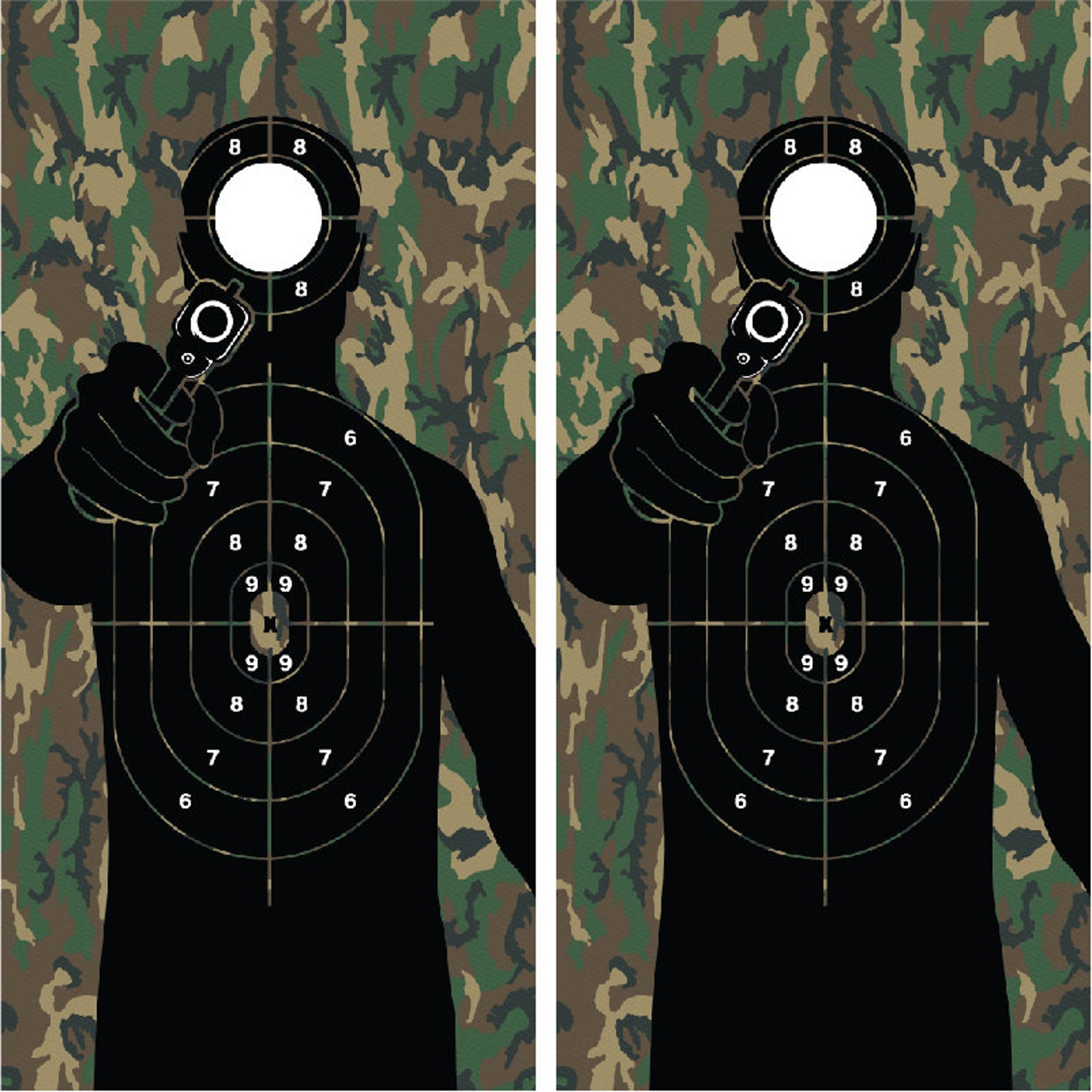 Shooting Target Decal Vinyl 24 X 48laminated Etsy