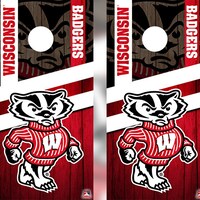 thumbnail image 2 of Wisconsin Badgers Version 2 Cornhole Wraps - Set Of 2 - Custom 2 of 11