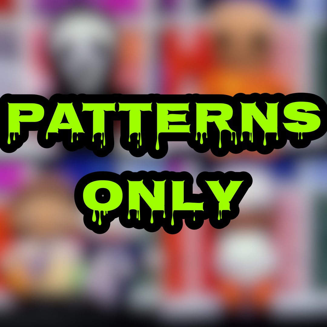 Slasher Drawing Outline Pattern Slasher Bundle 2 | Patterns Only - Etsy