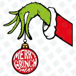 Merry Grinchmas svg, grinch print SVG, feriado engraçado grinch arquivo de download digital para cricut, silhueta cameo, dxf, eps