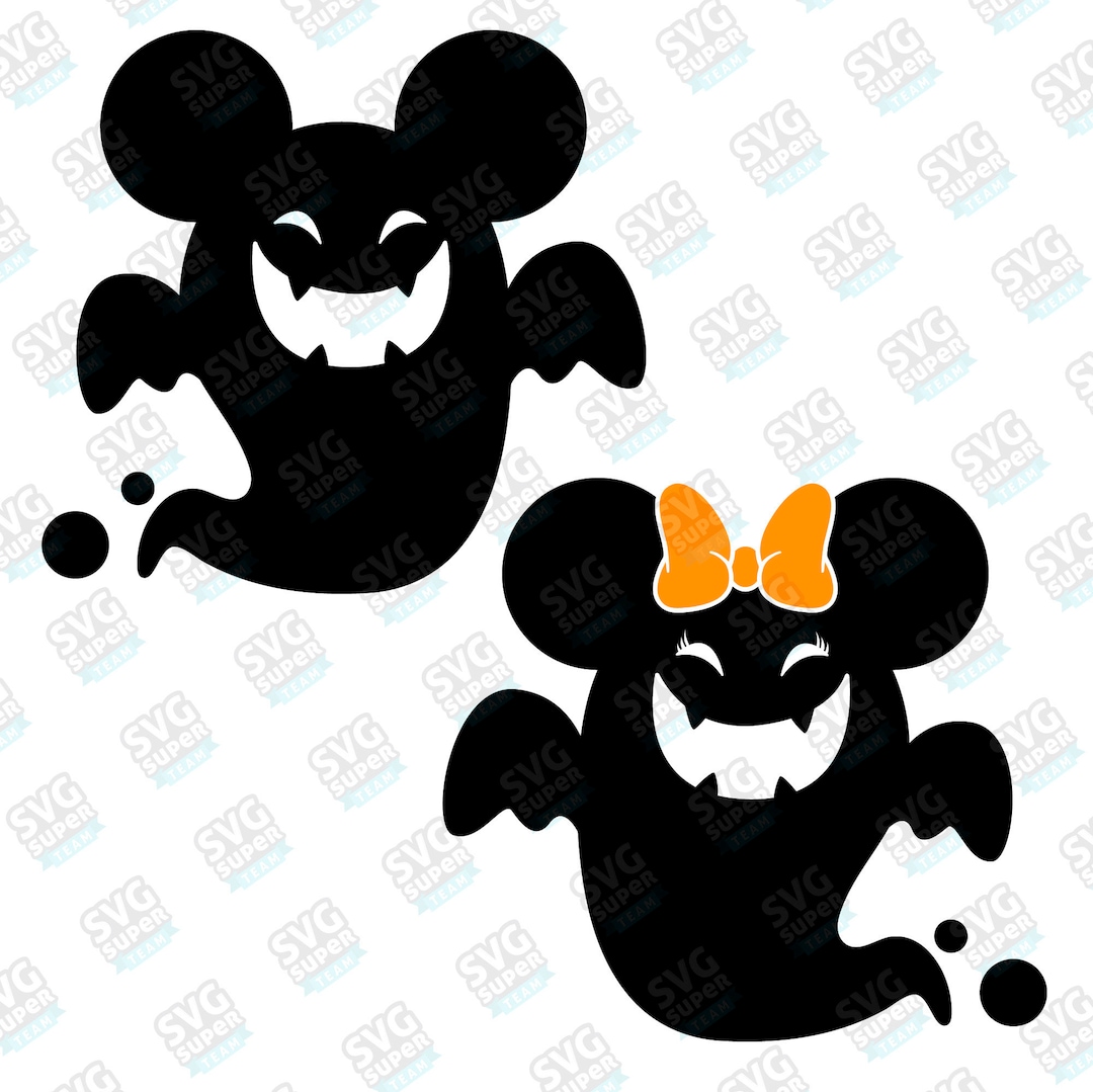 Ghost Mickey & Minnie Halloween Svg, Disney Ghost Halloween Digital ...