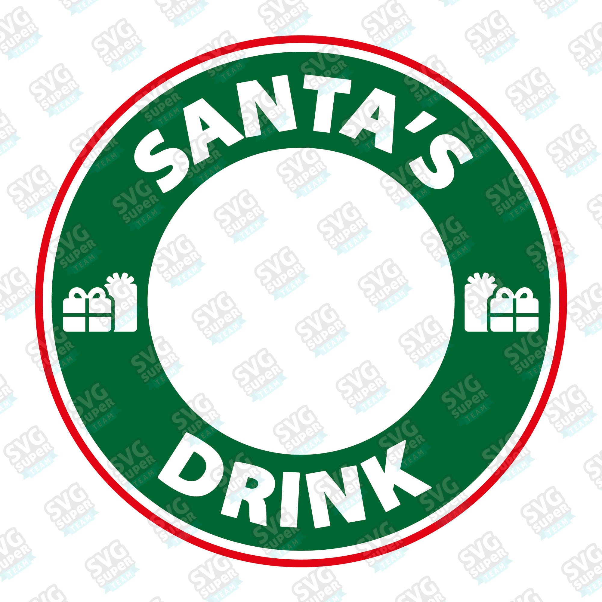 Santa's Drink Starbucks Coffee SVG Coffee Mug Digital - Etsy