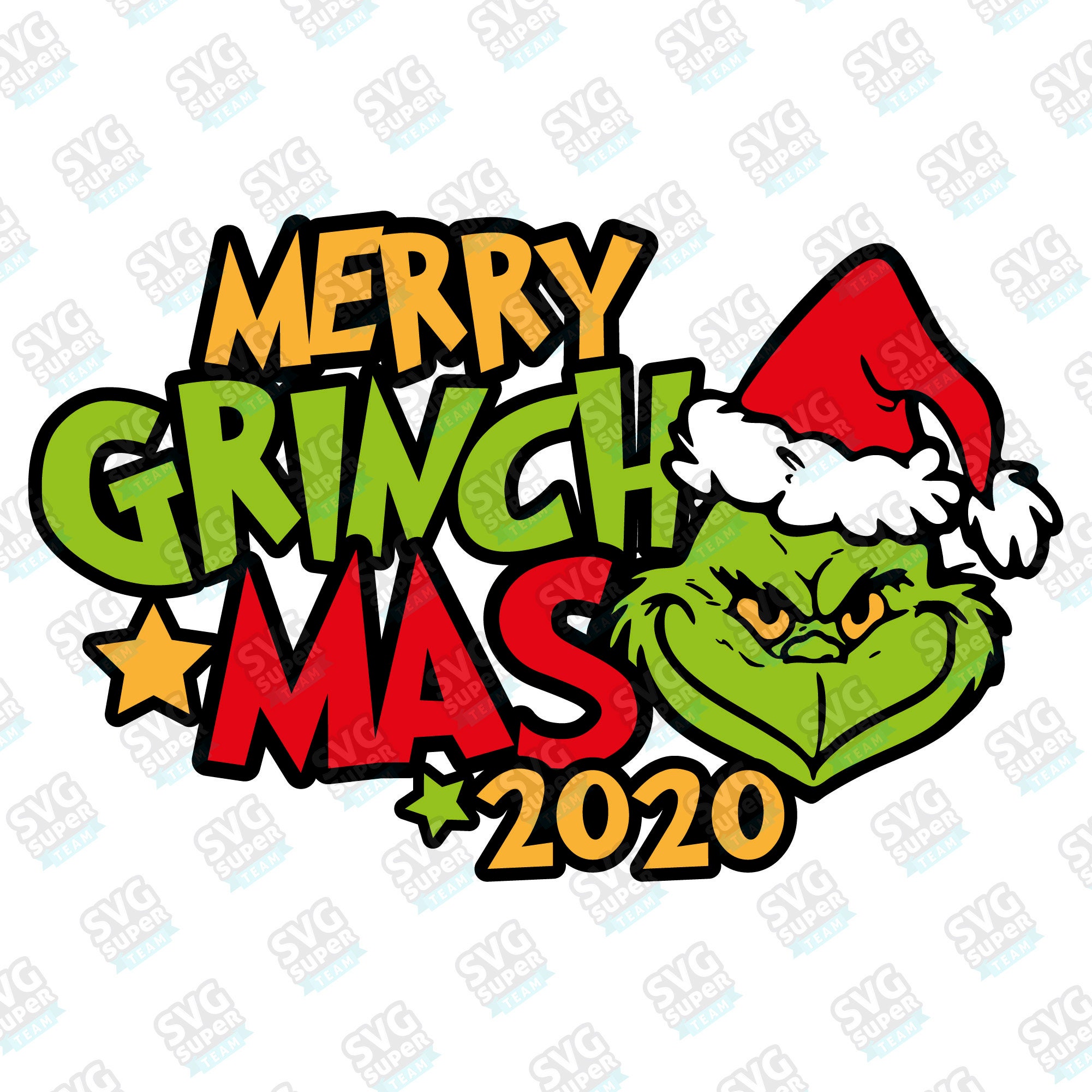 Merry Grinchmas Svg, Grinch Print SVG, Holiday Funny Grinch Digital