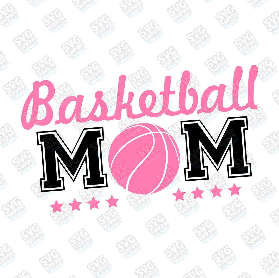 Basketball Mom SVG Basketball Mama Pink Shirt File Digital Etsy UK