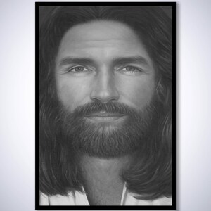 Passion Of The Christ Black & White Painting Canvas Print from Original Painting