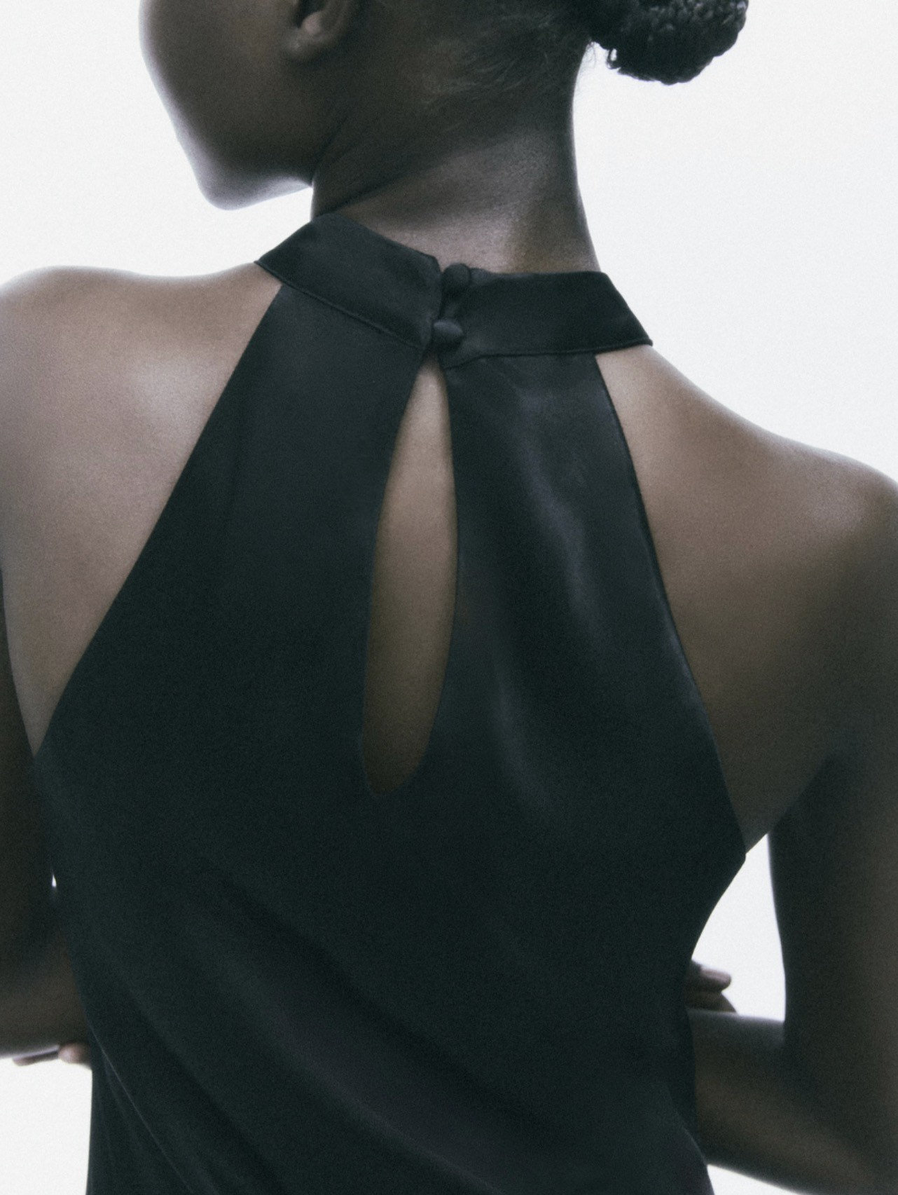 Zara Abito sottoveste nero con collo di perline taglia M Etsy Italia
