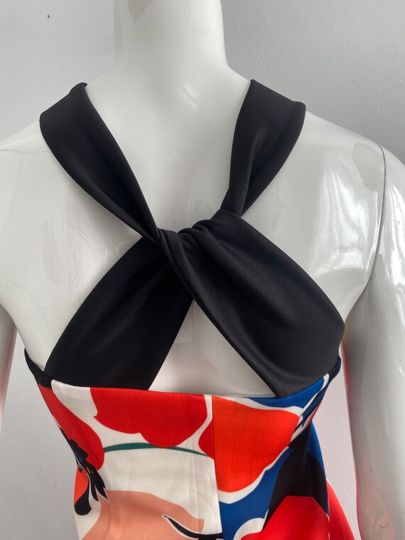 Donna Ricco 60’s Multi Colour Midi Dress Size 12 … - image 2