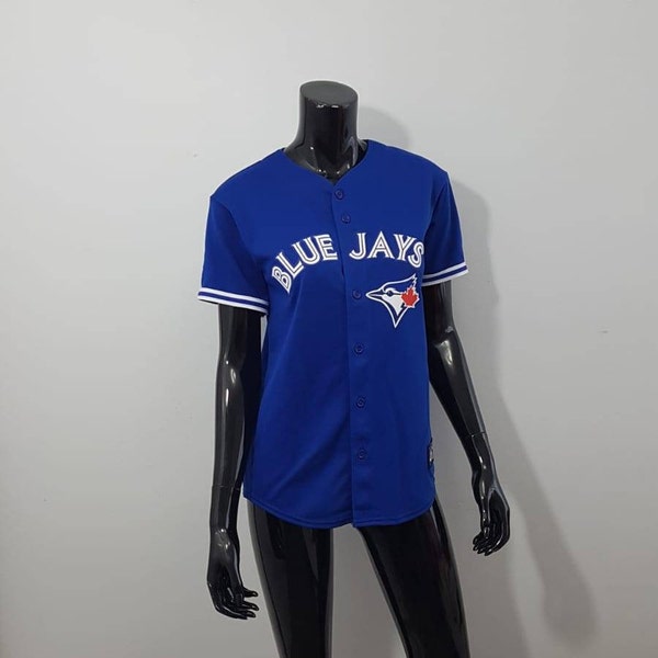 Vintage Blue Jays Unisex Jersey With Blue Jays Mascot On The front Junior Size L