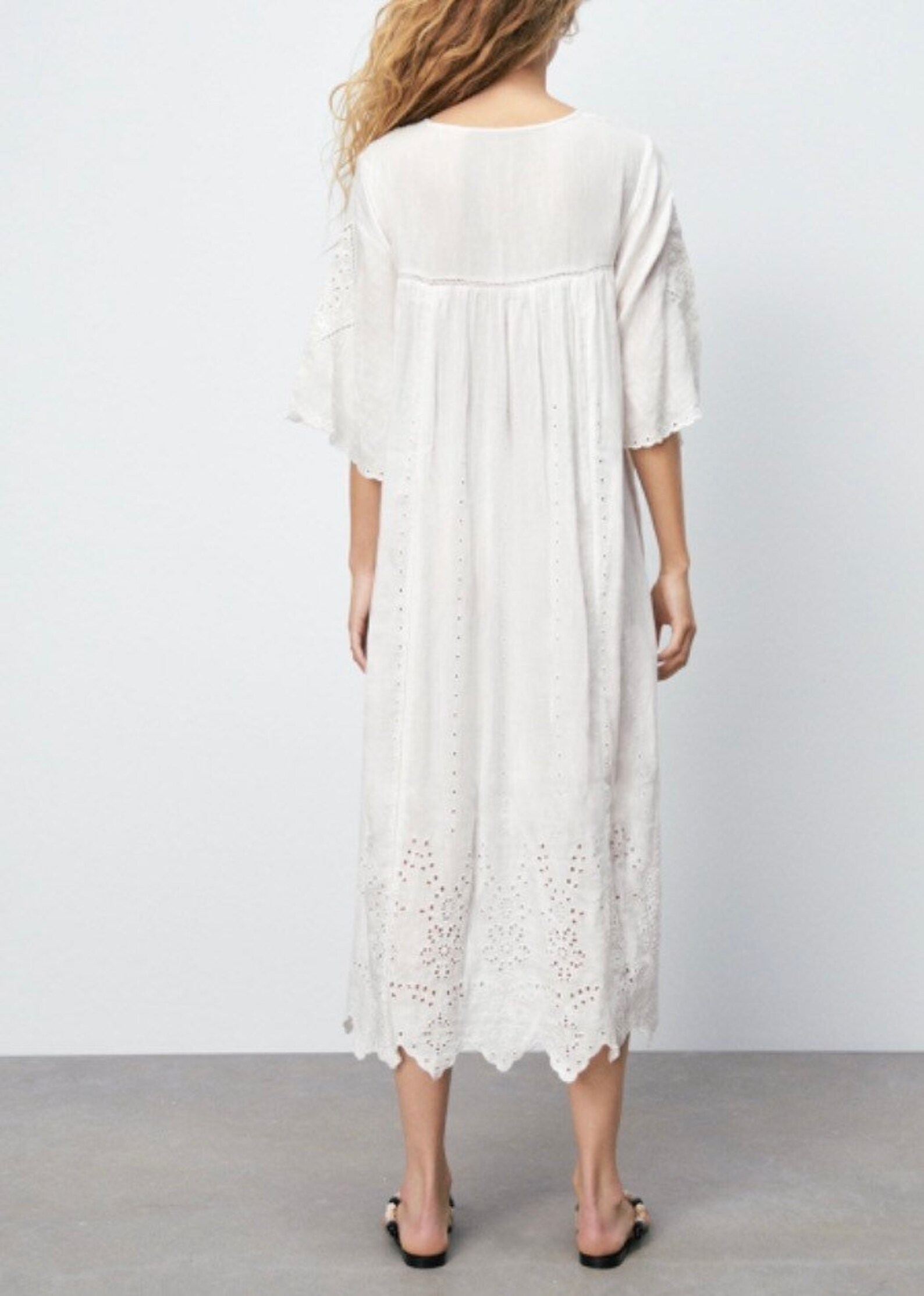 Zara White Tunic Dress Zara Linen Dress Maxi Dress Zara White Tunic Dress  Zara Woman SS23